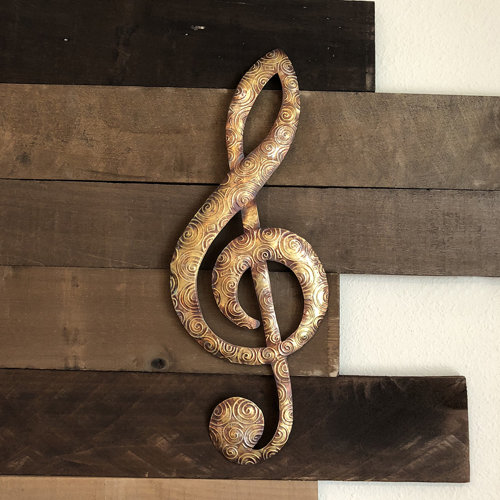 Winston Porter Traditional Music Note Metal Wall Decor & Reviews Wayfair